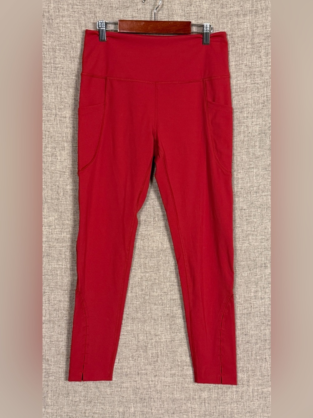 FP Movement by Free People Neon Red High-Waist Pocket Leggings